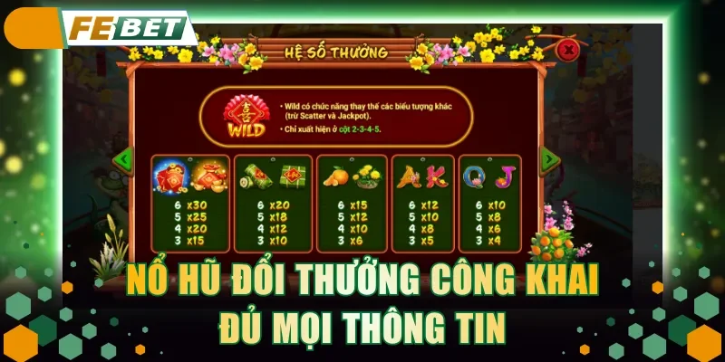 Nổ hũ đổi thưởng công khai đủ mọi thông tin